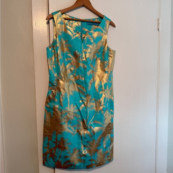 Tori Richard Blue and Gold Tank Mini - Picture 1 of 5